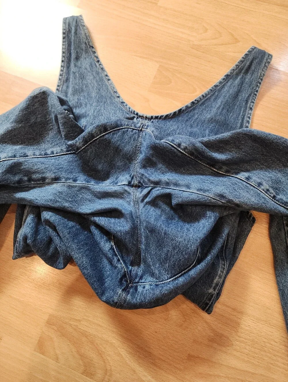 Free People / We The Free High Roller Jumpsuit Denim Jumper Size Medium